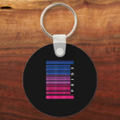 Barcode Bisexual Pride LGBT Lesbian Gay Flag Gift Sleutelhanger (Voorkant)