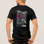 Barcode Bloom - Modern Roos Tri-Blend Shirt (Achterkant)