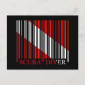 Barcode Dive Flag Briefkaart (Voorkant)