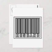 Barcode echtgenoot briefkaart (Voorkant / Achterkant)