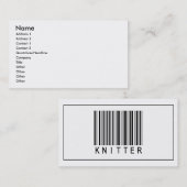Barcode Knitter Visitekaartje (Voorkant / Achterkant)
