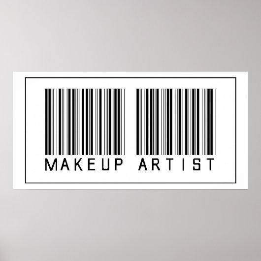 Barcode Makeup Artist Poster (Voorkant)
