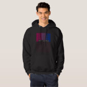 Barcode Merry Christmas Bisexual Pride Flag LGBTQ  Hoodie (Voorkant volledig)