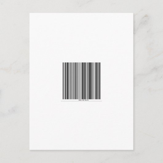 Barcode Message Say's Smile and Say Hi Briefkaart (Voorkant)