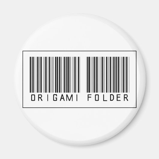 Barcode Origami-map Magneet (Voorkant)