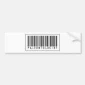 Barcode Paleontoloog Bumpersticker (Voorkant)