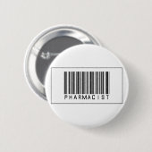 Barcode Pharmacist Ronde Button 5,7 Cm (Voorkant /achterkant)