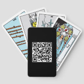 Barcode QR Code Upload Logo Sjabloon Custom Tarot Pokerkaarten (Achterkant)