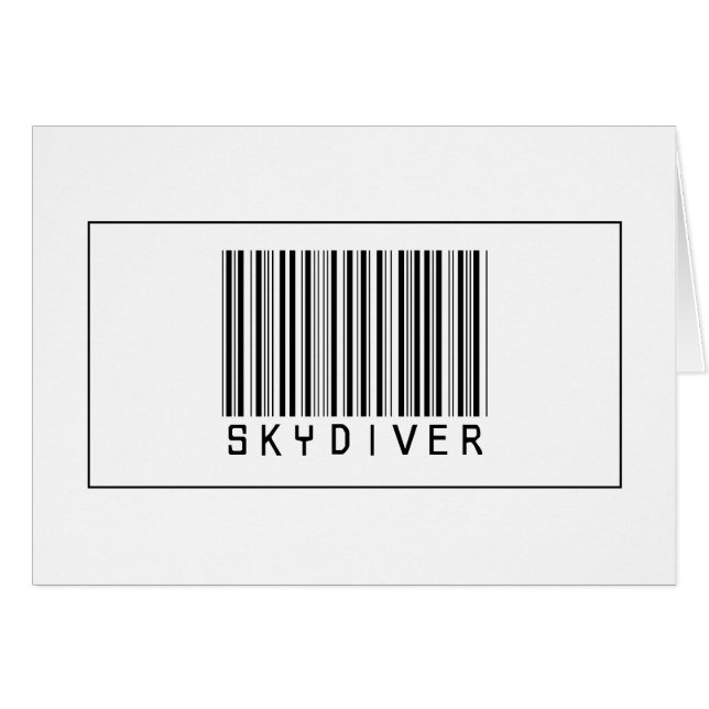 Barcode Skydiver (Voorkant Horizontaal)