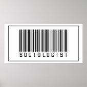 Barcode Socioloog Poster (Voorkant)
