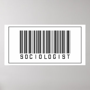 Barcode Socioloog Poster