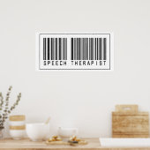 Barcode Speech Therapist Poster (Keuken)