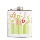 Barcode Vinyl Wrapped Flask Heupfles (Voorkant)
