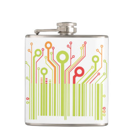 Barcode Vinyl Wrapped Flask Heupfles