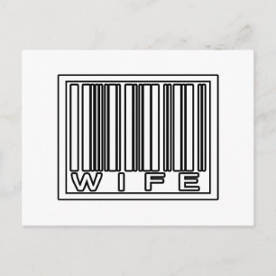 Barcode Vrouw Briefkaart