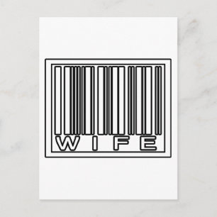 Barcode Vrouw Briefkaart