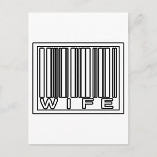 Barcode Vrouw Briefkaart