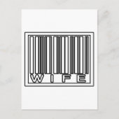 Barcode Vrouw Briefkaart (Voorkant)