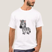 Barcode Zebra Cutie T-shirt (Voorkant)