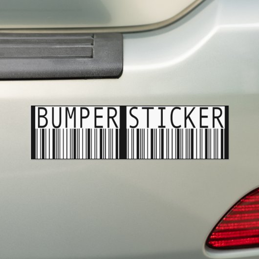 barcodebumpersticker bumpersticker (Op auto)