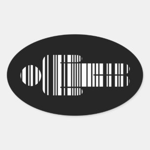 barcodejongen ovale sticker