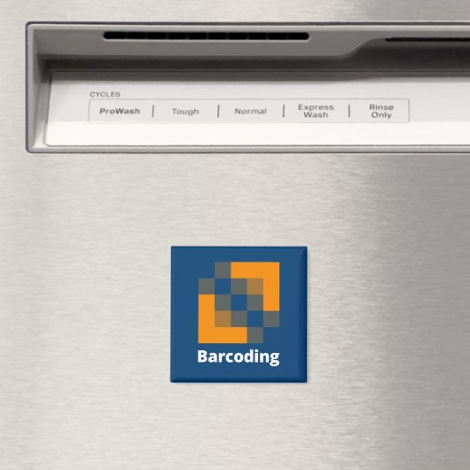 Barcoding Square Magnet Magneet (Insitu (Vaatwasser))