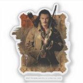 BARD BOWMAN™ grafische kaart Sticker (Voorkant)