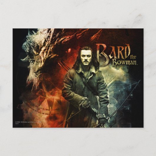 BARD BOWMAN™ & Smaug Briefkaart (Voorkant)