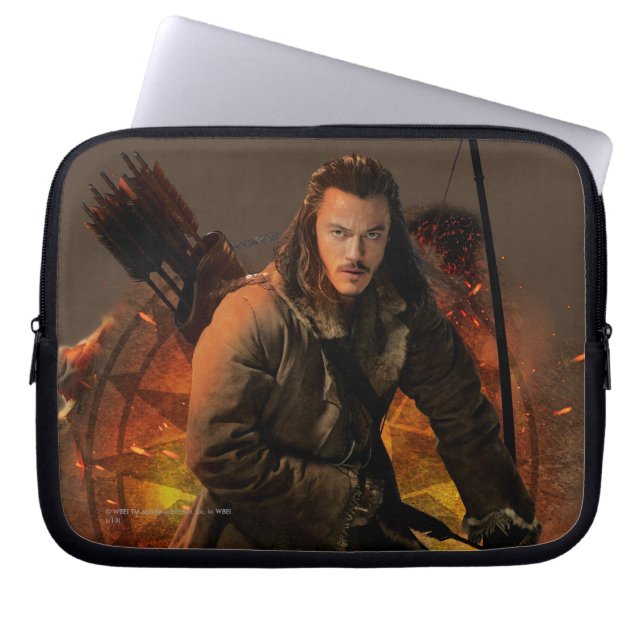 BARD DE BOWMAN™ grafische kaart Laptop Sleeve (Voorkant)