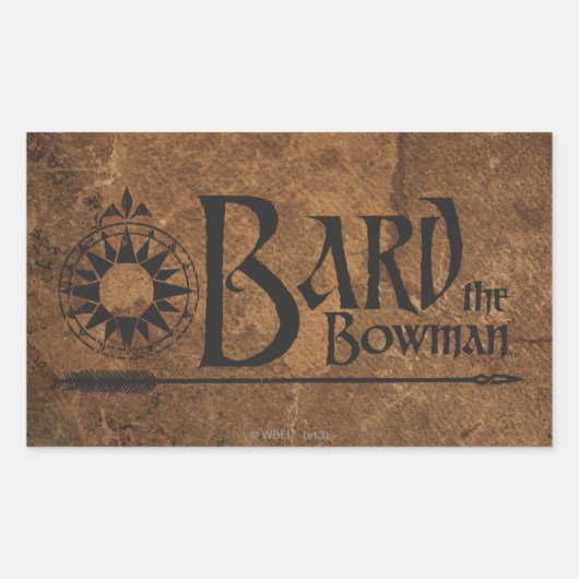 BARD DE BOWMAN™ RECHTHOEKIGE STICKER (Voorkant)