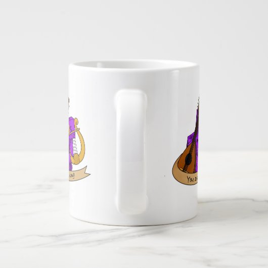 Bard Dice Design Extra Grote Beker (Achterkant)