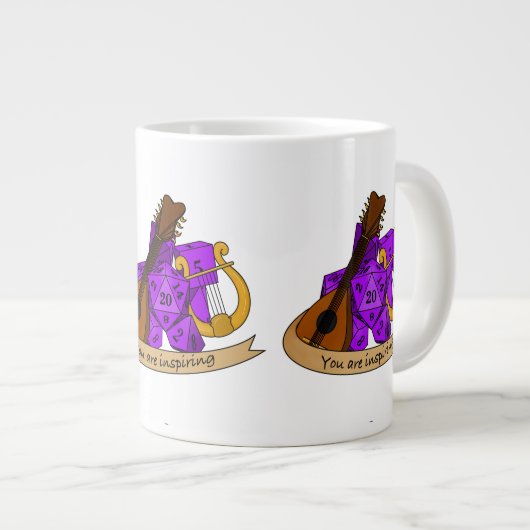 Bard Dice Design Extra Grote Beker (Voorkant rechts)