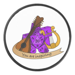 Bard Dice Design Hockey Puck