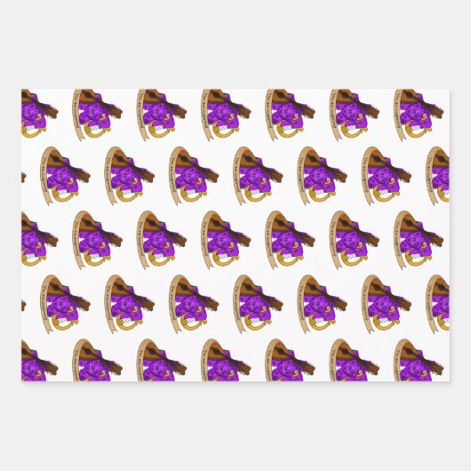 Bard Dice Design Inpakpapier Vel (Voorkant)