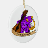 Bard Dice Design Keramisch Ornament (Rechts)