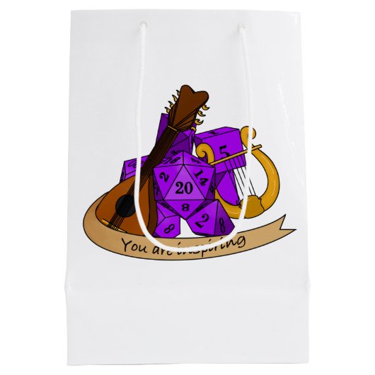 Bard Dice Design Medium Cadeauzakje (Achterkant)