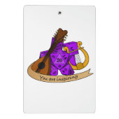 Bard Dice Design Mini Klembord (Achterkant)