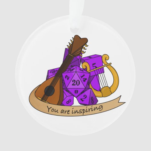 Bard Dice Design Ornament (voorkant)