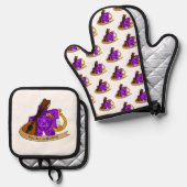 Bard Dice Design Ovenwant & Pannenlap Set (Voorkant / Achterkant)