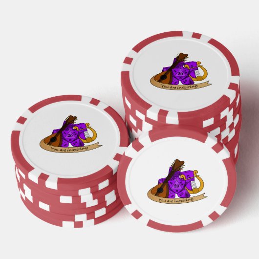 Bard Dice Design Poker Chips (Opstapeling)