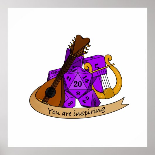 Bard Dice Design Poster (Voorkant)