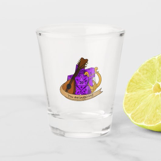 Bard Dice Design Shot Glas (Voorkant)