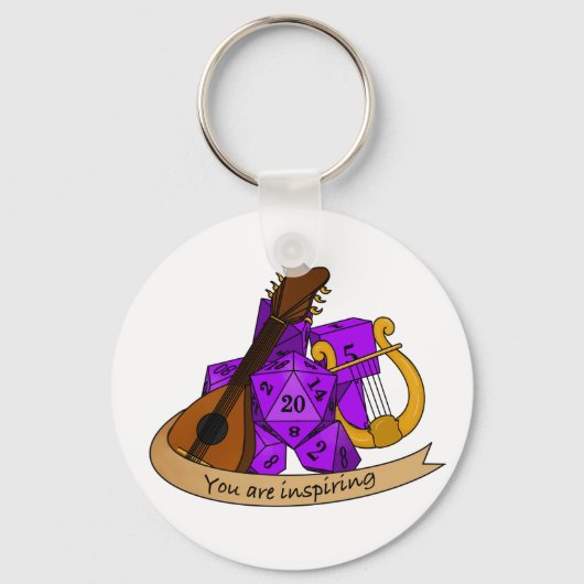Bard Dice Design Sleutelhanger (Voorkant)
