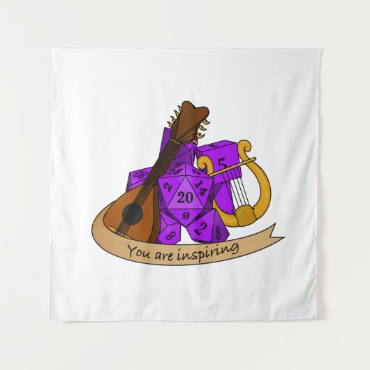 Bard Dice Design Wandkleed (Voorkant)