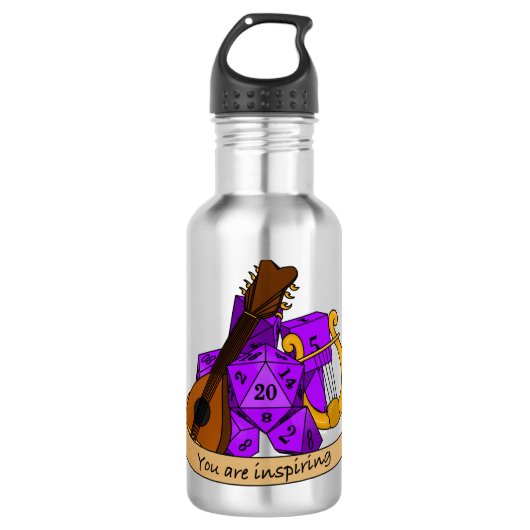 Bard Dice Design Waterfles (Voorkant)