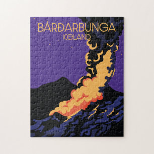 Bárðarbunga, IJsland reisposter. Legpuzzel
