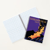 Bárðarbunga, ijslandse reisposter. notitieboek (Binnen)