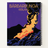 Bárðarbunga, ijslandse reisposter. notitieboek (Achterkant)