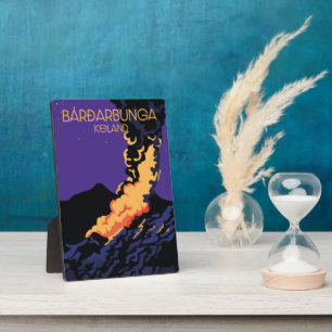 Bárðarbunga, reisposter van IJsland. Fotoplaat