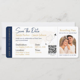 Barding Pass Destination Wedding QR code Kaart